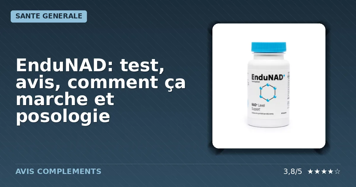 Boîte du complément alimentaire EnduNAD
