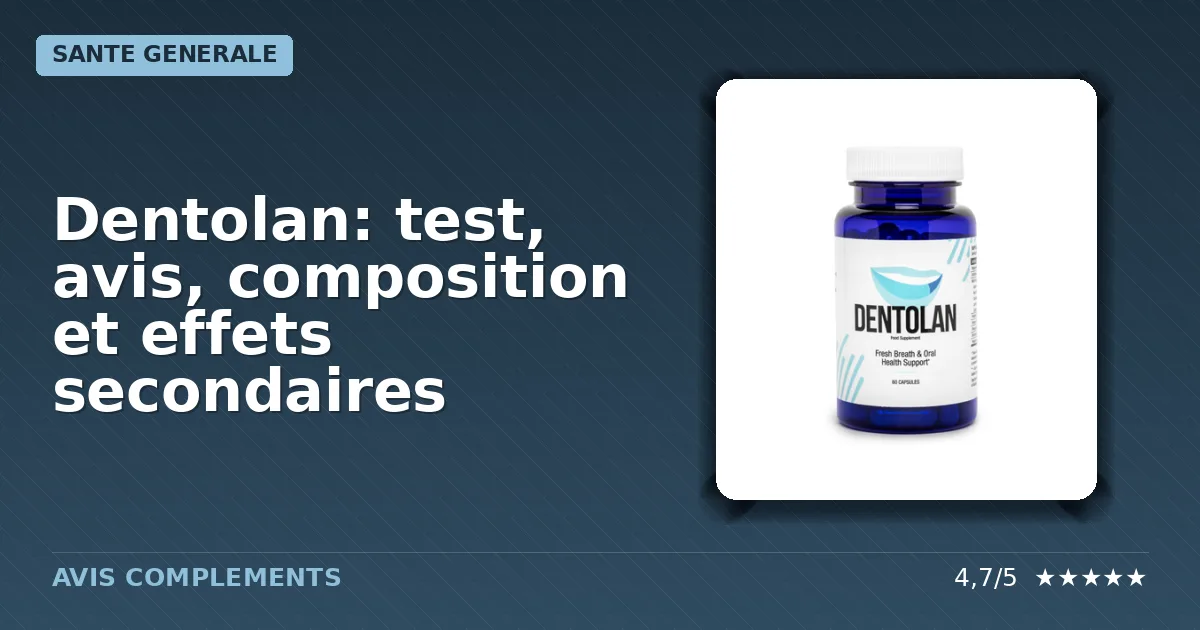 Boîte du complément alimentaire Dentolan destinée à améliorer l'haleine