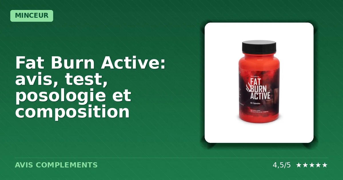 Boîte du complément alimentaire Fat Burn Active