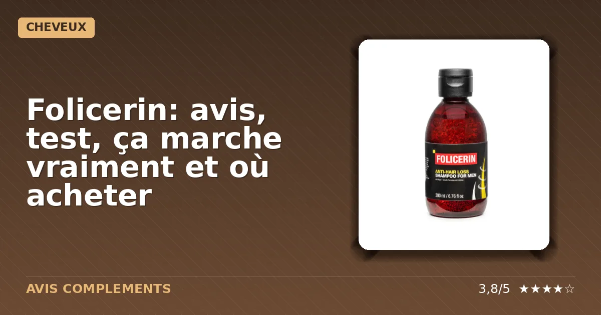 Packshot du flacon du shampooing Folicerin