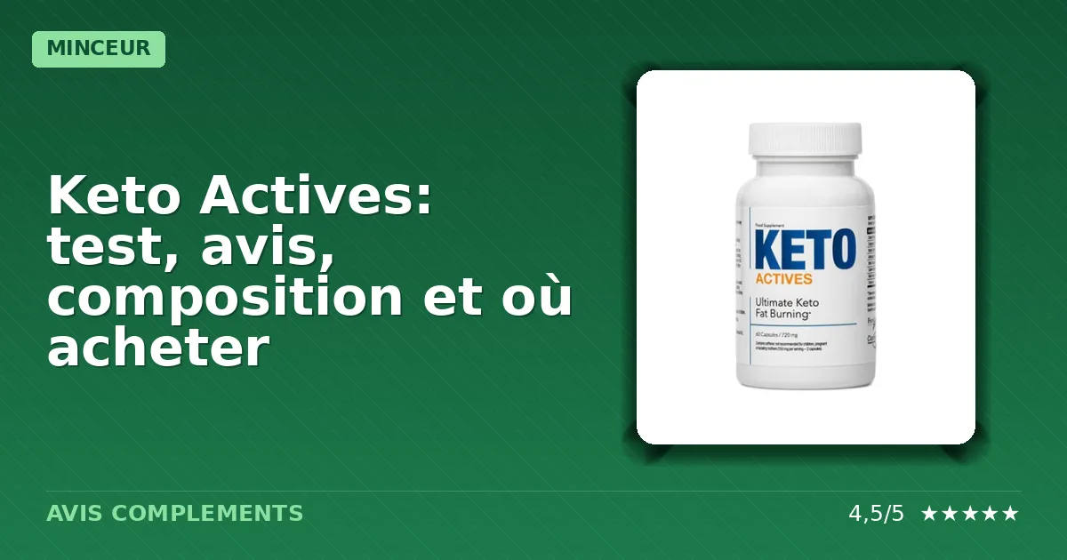 Boîte du complément alimentaire Keto Actives