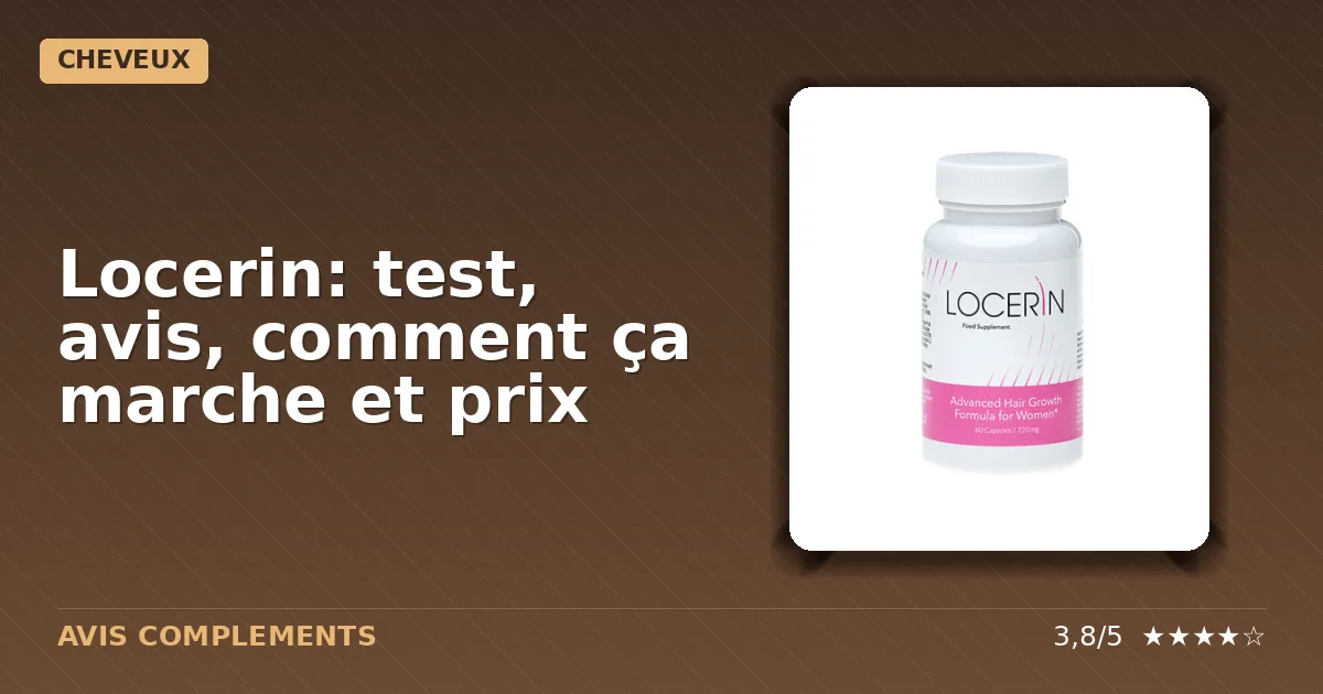 Boîte du complément alimentaire Locerin avec capsules