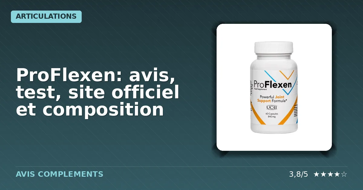 Boîte du supplément alimentaire ProFlexen