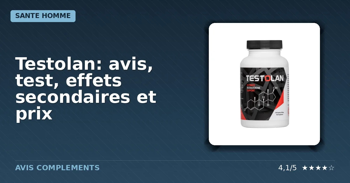 Boîte du complément alimentaire Testolan